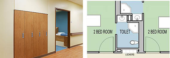 Behavioral Health Facility Lockers Diagram