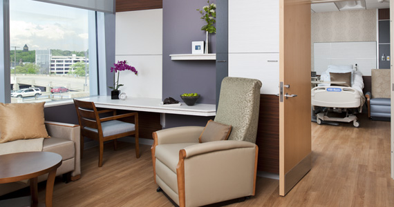 Millwork in Patient Room