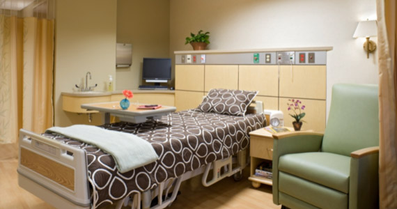 Universal Room with a Bed, Chair, Sink and bathroom