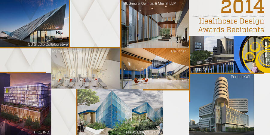 Healthcare Design Awards 2014 Collage of Buildings