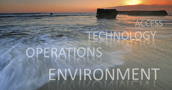 Rising Tide with words Access Technology Operations and Environment on top