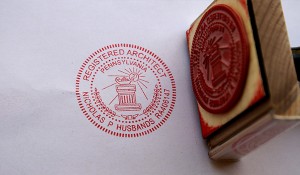 Registered Architect Stamp