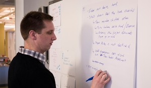 Jonathan Bykowski Writing on White Board