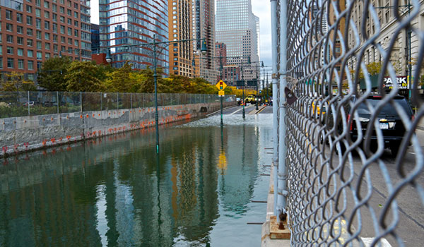 Hurricane Sandy Street Flooding
