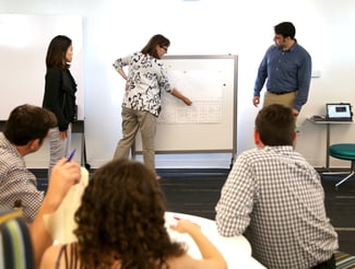 Team Meeting in Front of White Board